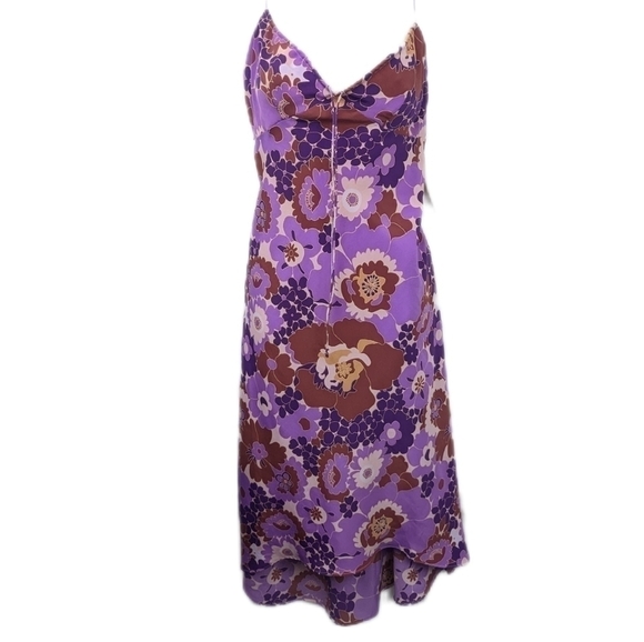 Express Retro Style Hi/Lo Hem Slip Dress Sz 7/8 - Picture 1 of 10